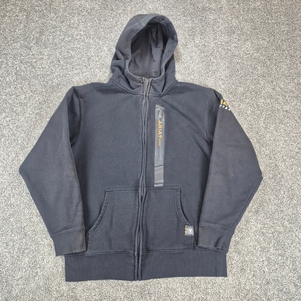 Ariat Rebar Workman Full Zip Hoodie Mens Medium Black Workwear
